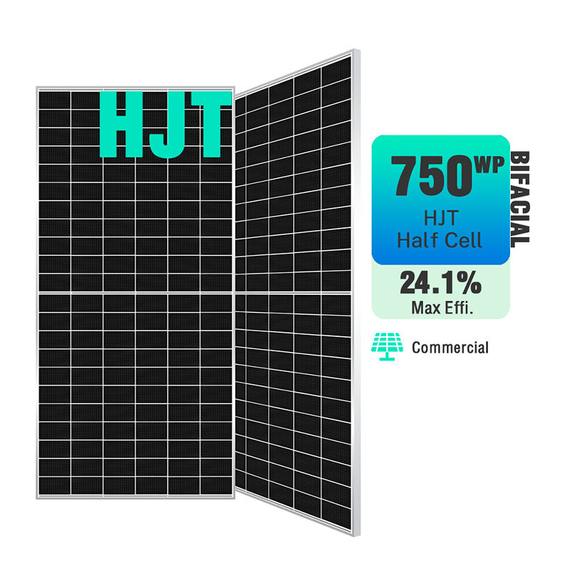 HJT 730W 740W 750W Bifacial Double Glass Half Cell