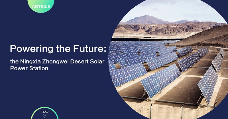 China Ningxia Zhongwei Desert Solar Power Station