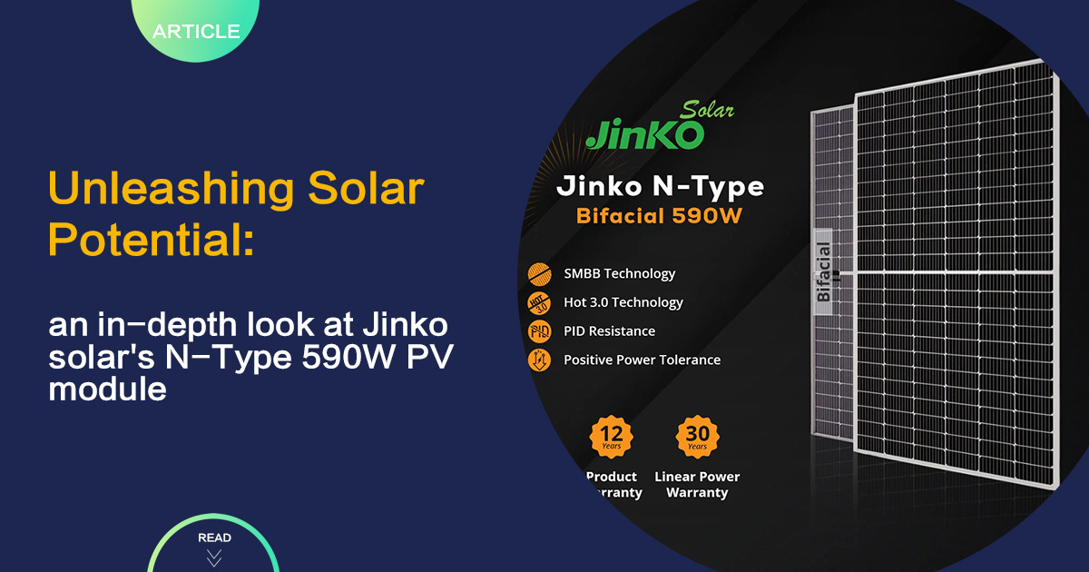 N-Type 590W PV Mono Facial Module from Jinko Solar